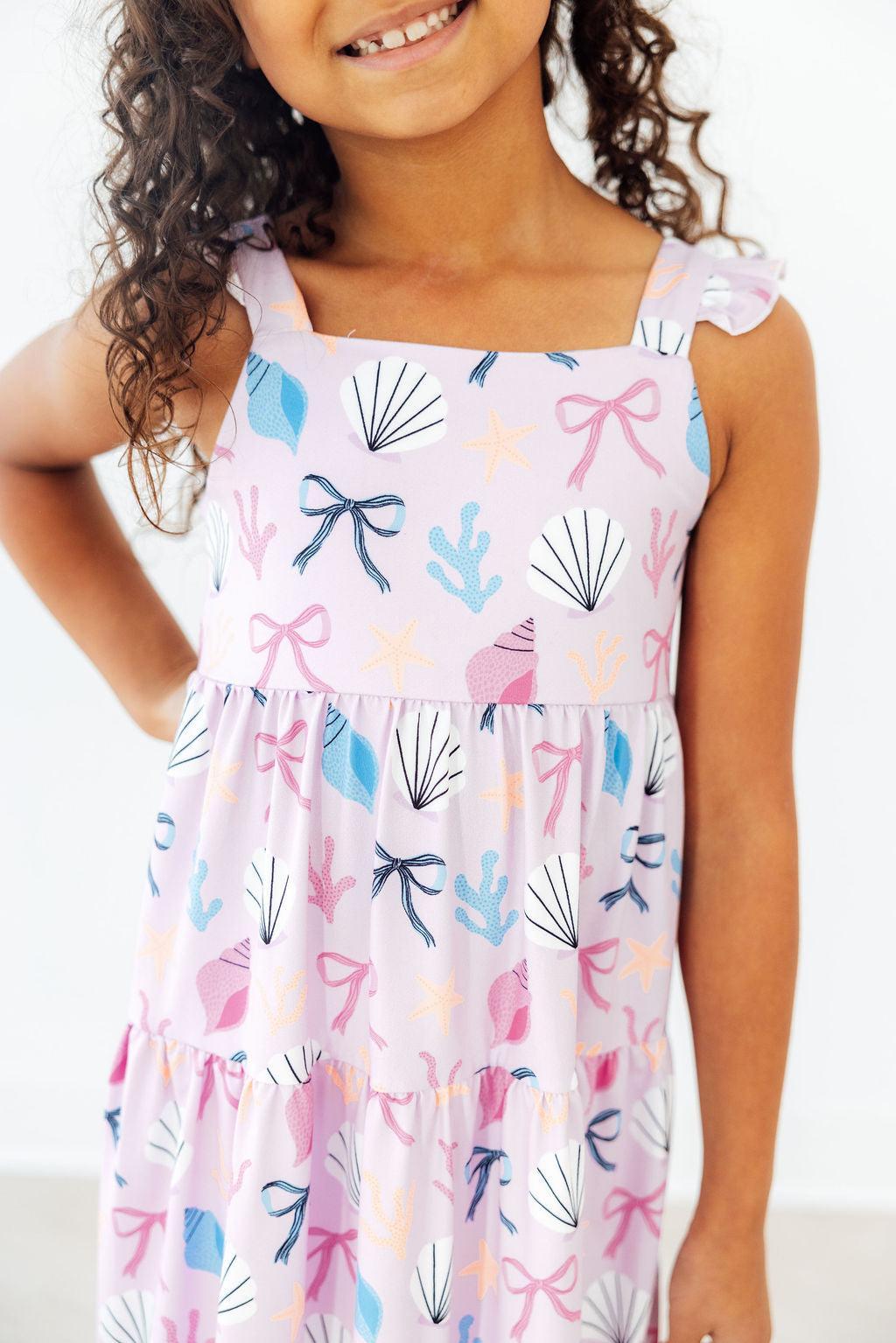Beachside Bows Ruffle Maxi Dress Main image