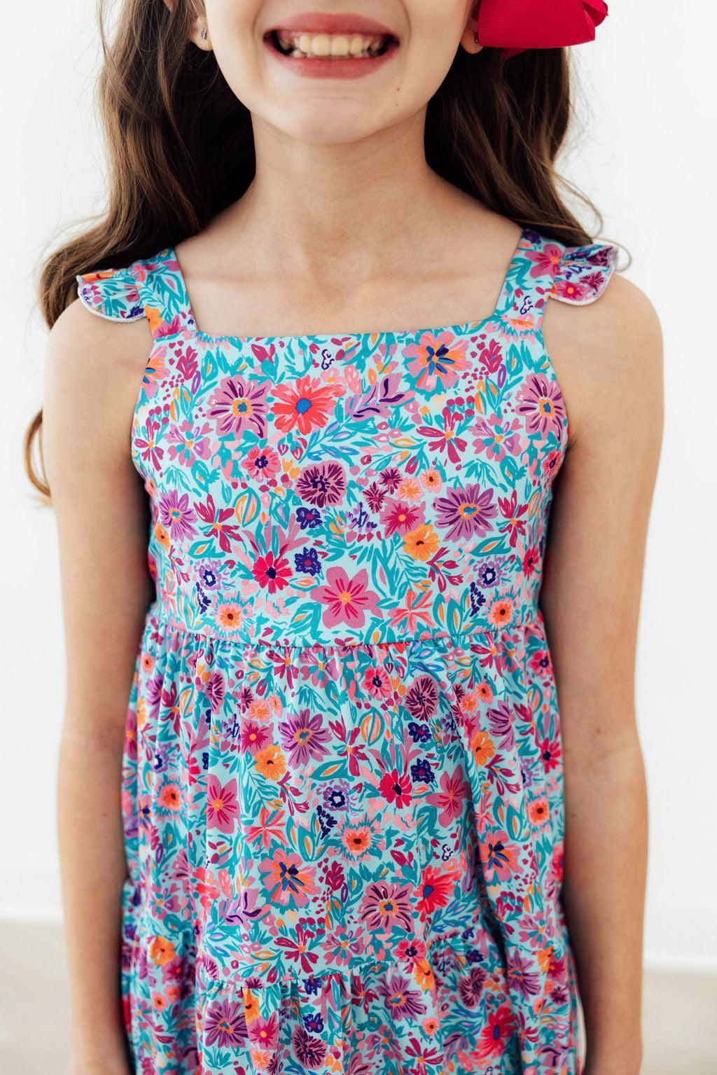 Tropical Garden Ruffle Maxi Dress Secondary image