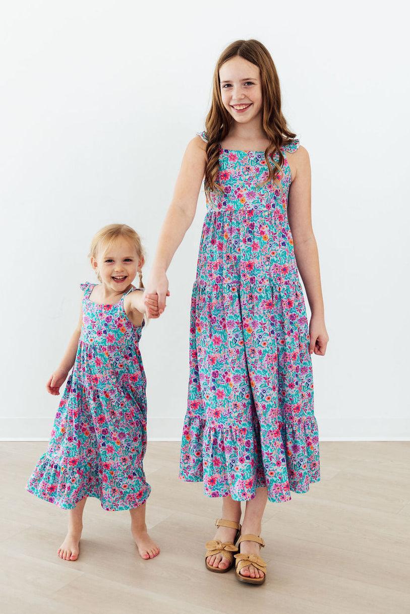 Tropical Garden Ruffle Maxi Dress Main image
