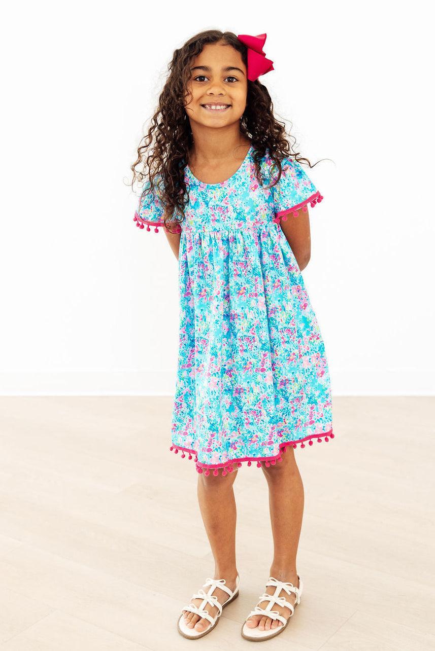 Aqua Garden Pom Pom Dress Secondary image