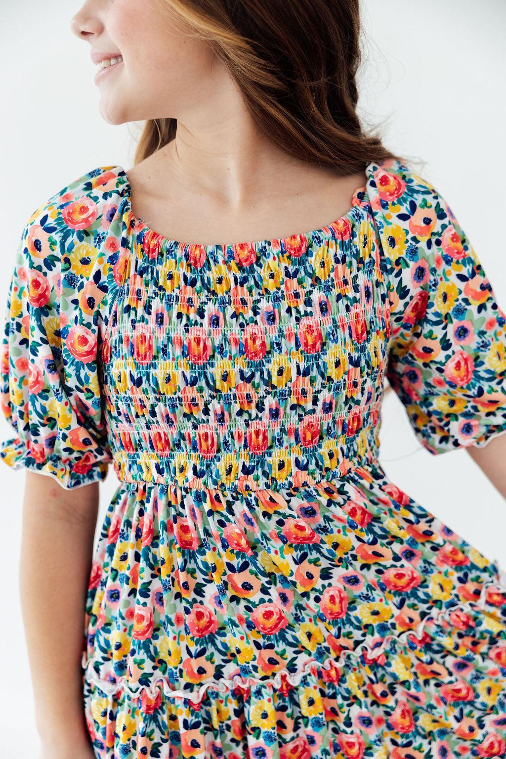 Beautiful Blossoms Smocked Ruffle Dress Secondary image