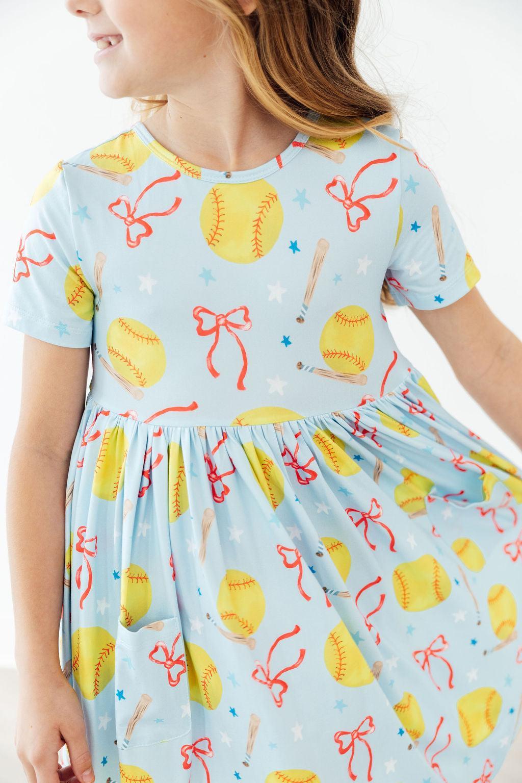 Softball Sweetie S/S Pocket Twirl Dress Secondary image