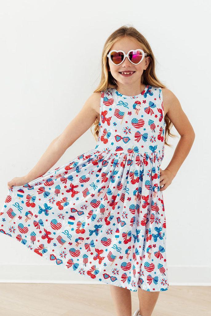 Little Miss Liberty Tank Twirl Dress Secondary image
