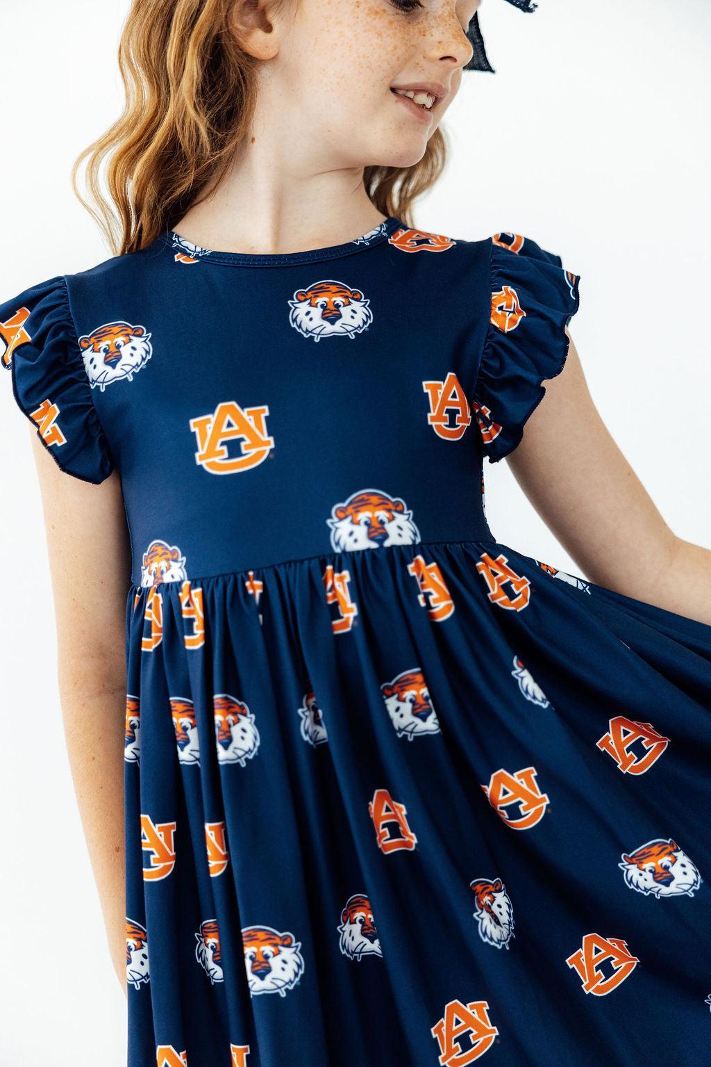 Auburn Blue Aubie Flutter Twirl Dress Secondary image