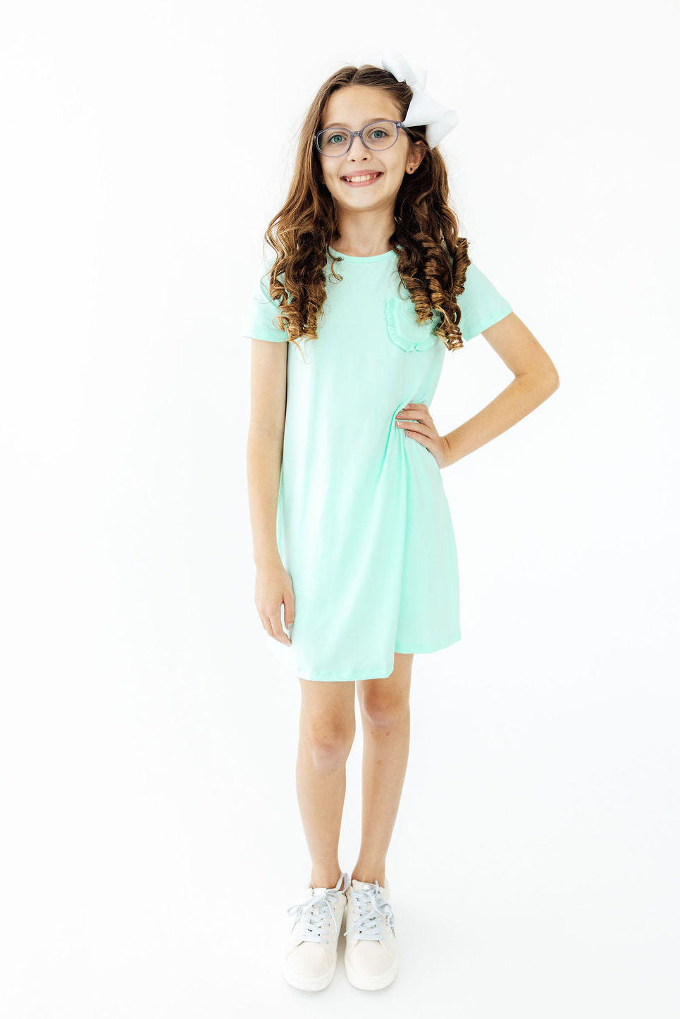 SALE Pastel Green T-Shirt Dress Main image
