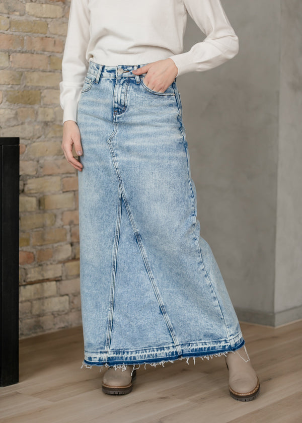 Mina Denim Maxi Skirt