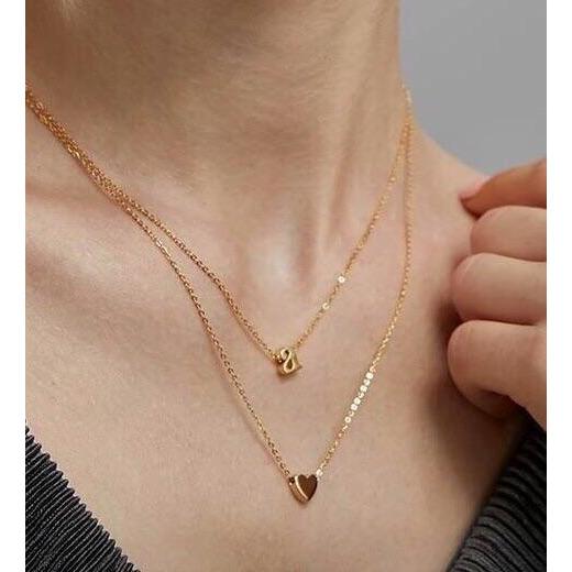 Mini Initial Necklace Secondary image
