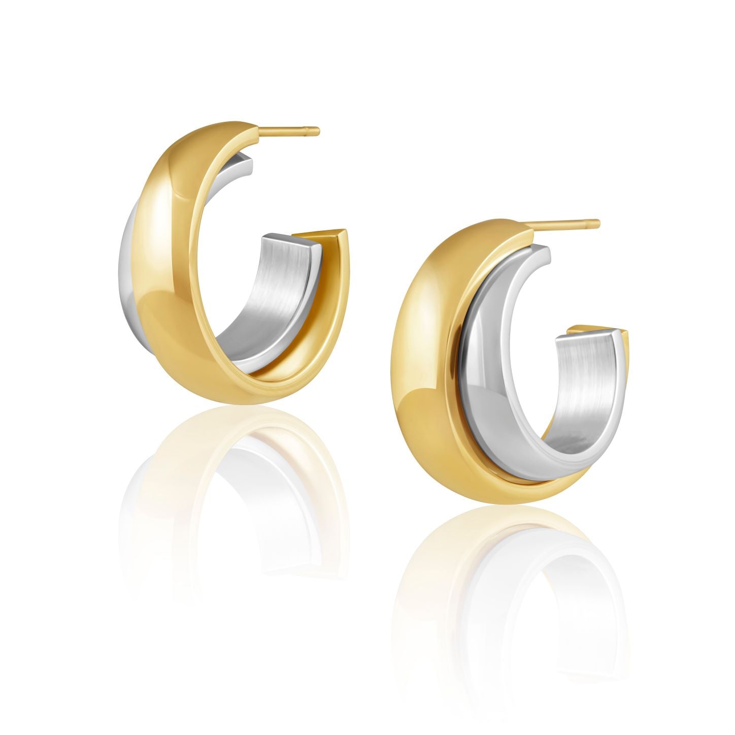 Mini Whitney Two Tone Hoop Main image