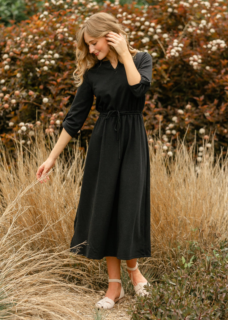 Monica Tie Waist Midi Dress