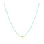 Elsa Side Cross Necklace Turquoise