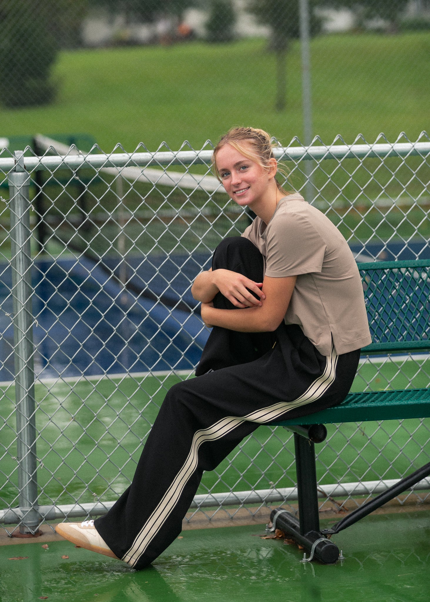 Nina Wide Leg Track Pants Main image
