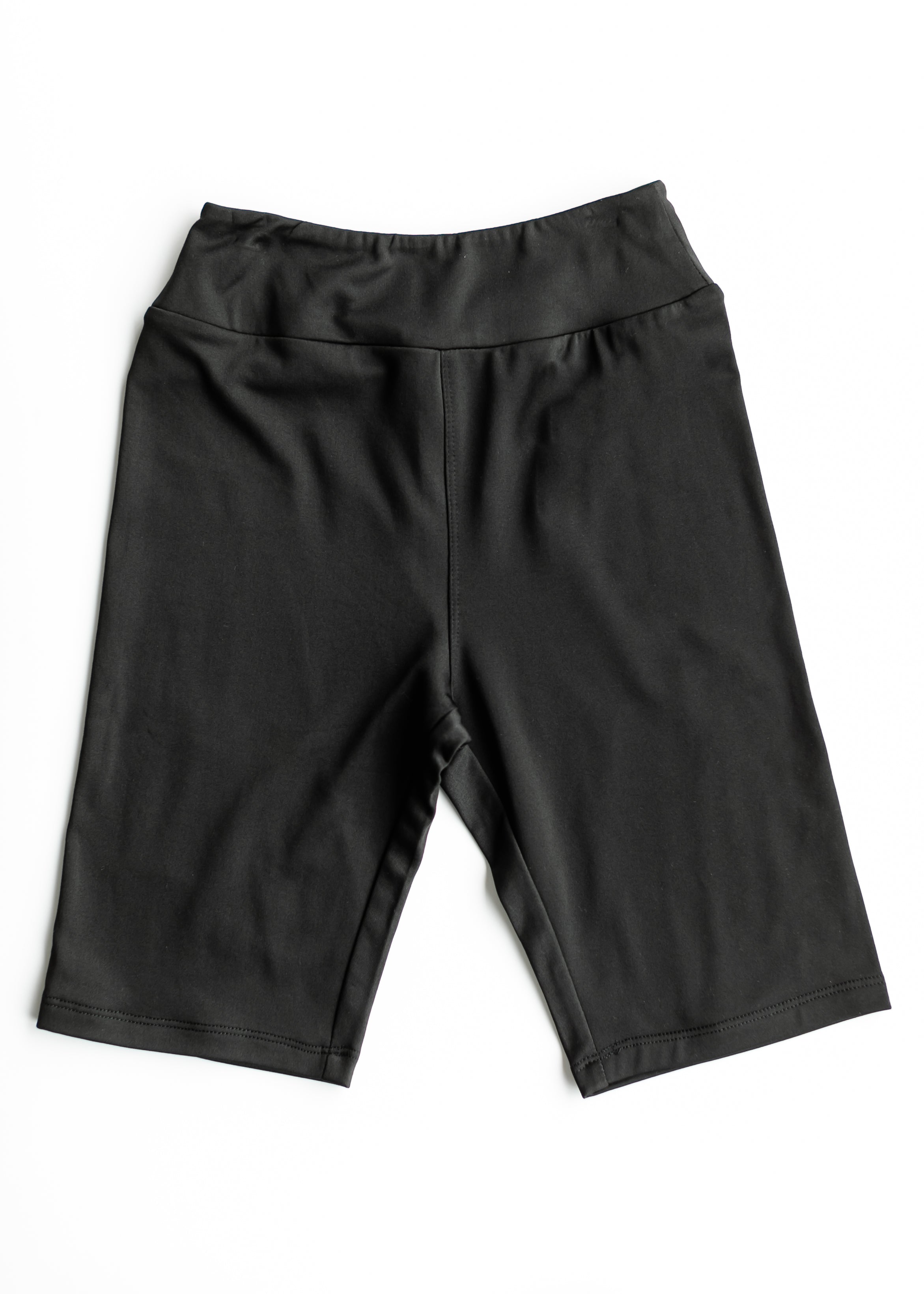No Cling Premium Black Biker Shorts Main image