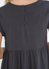 Olivia A-line Solid Midi Dress