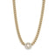 Pave Heart Chain Necklace