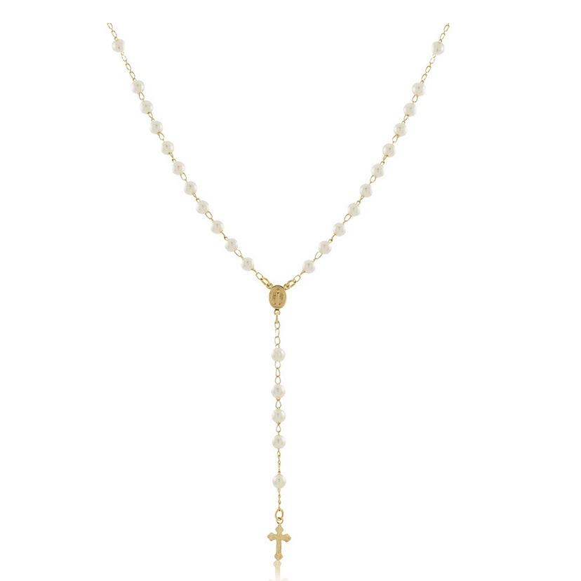 Pearl Rosary Lariat Main image