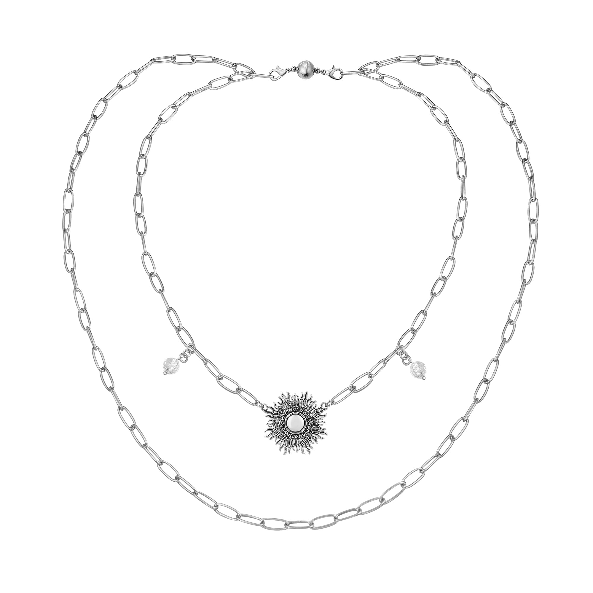 Perfectly Imperfect Starburst Long Chain Necklace