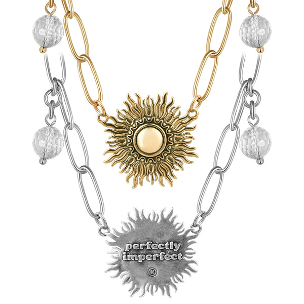 Perfectly Imperfect Starburst Long Chain Necklace