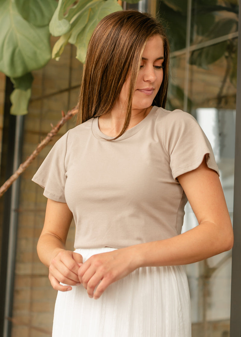 Essential Flutter Sleeve Top