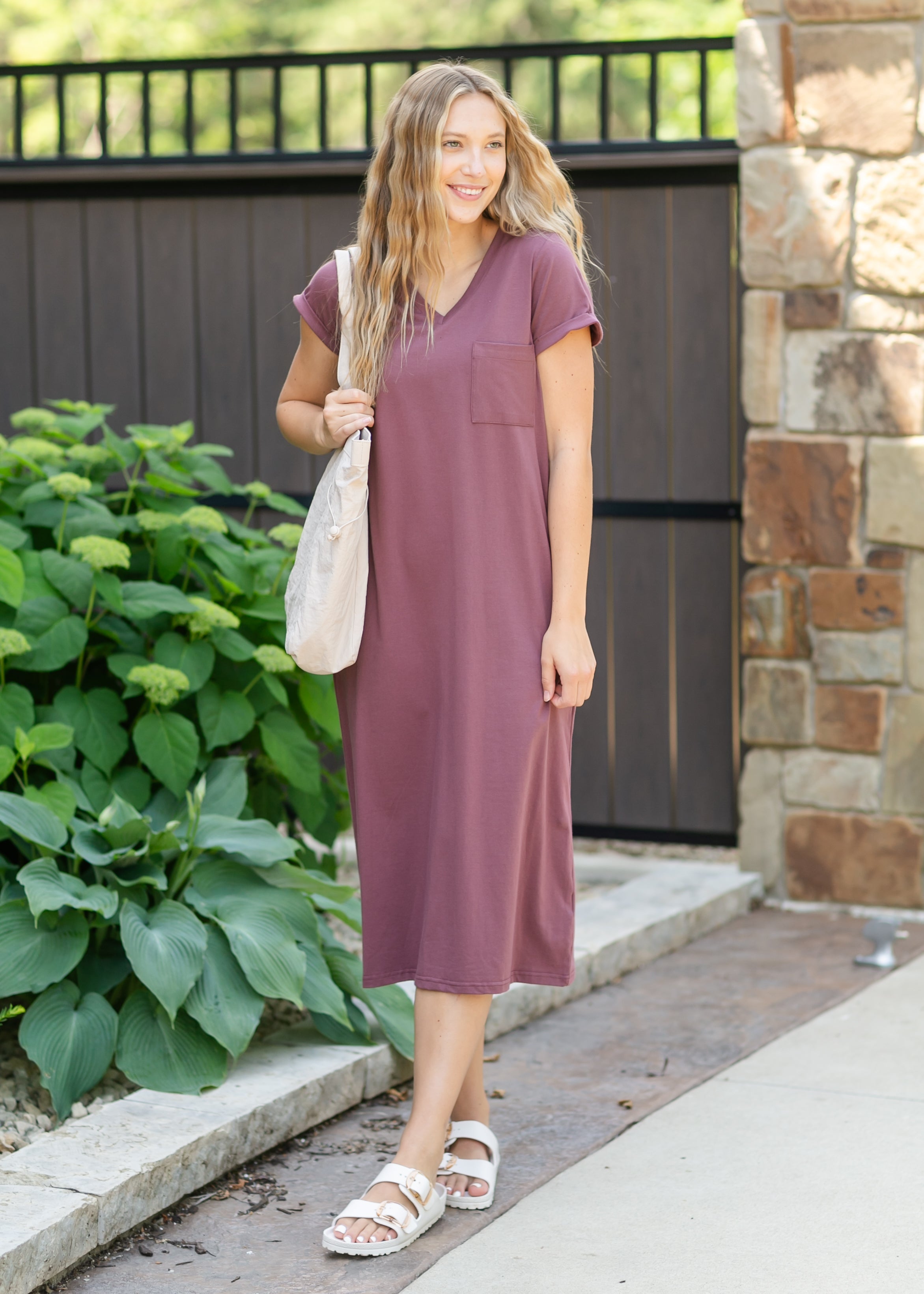 Finley V-neck T-shirt Dress Secondary image