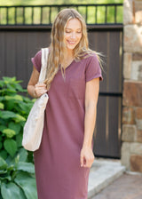 Finley V-neck T-shirt Dress