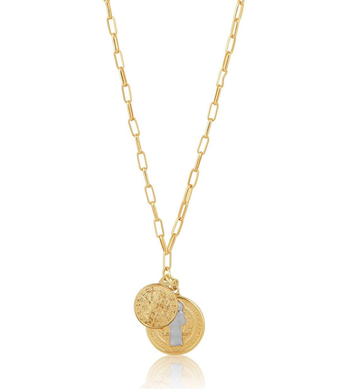 Saint II - St. Benedict Coin Necklace Main image