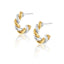 Sara Two Tone Twist Hoop