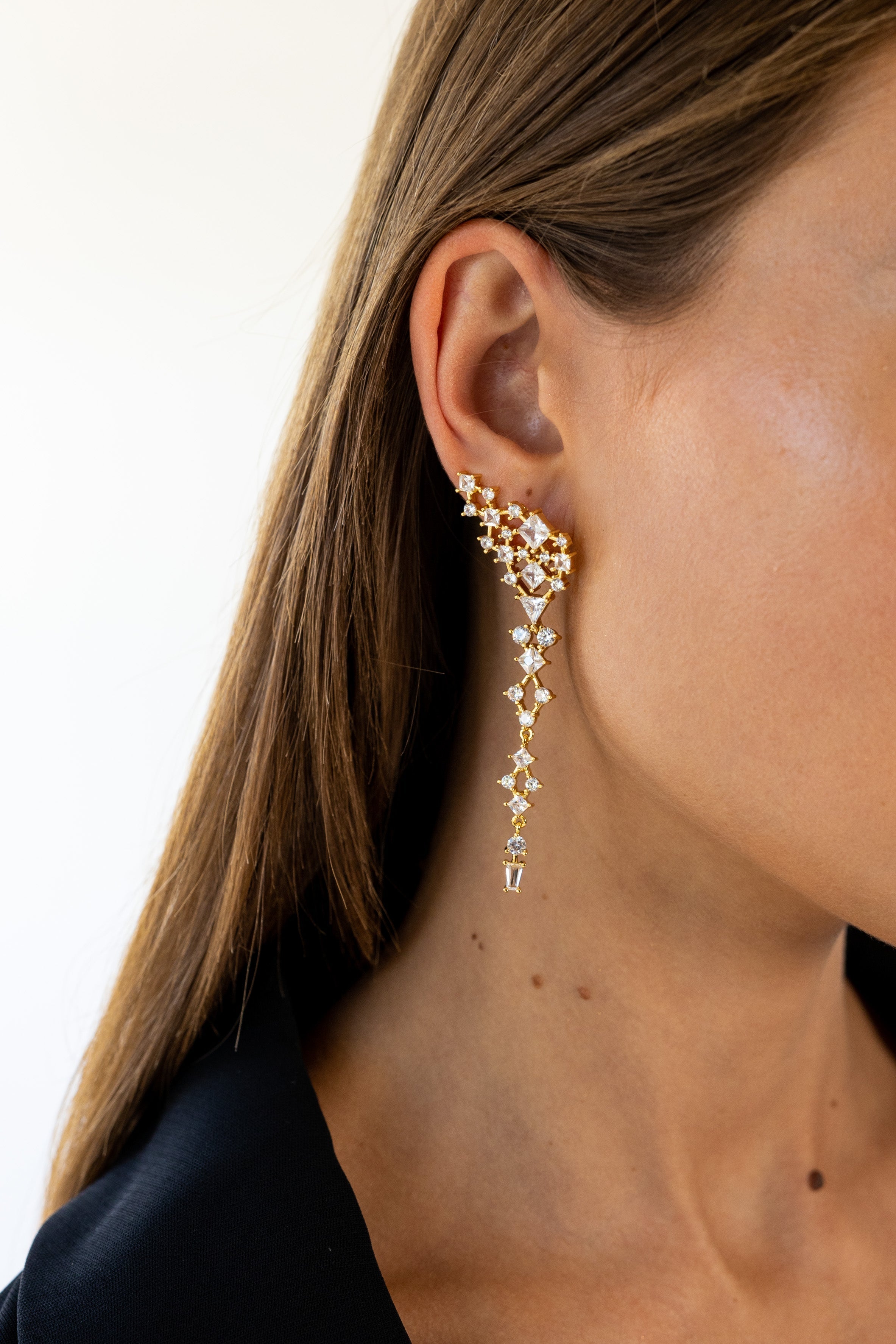 Scarlett CZ Drop Earring Secondary image