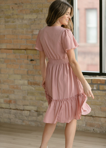 Sophie V-Neck Midi Dress