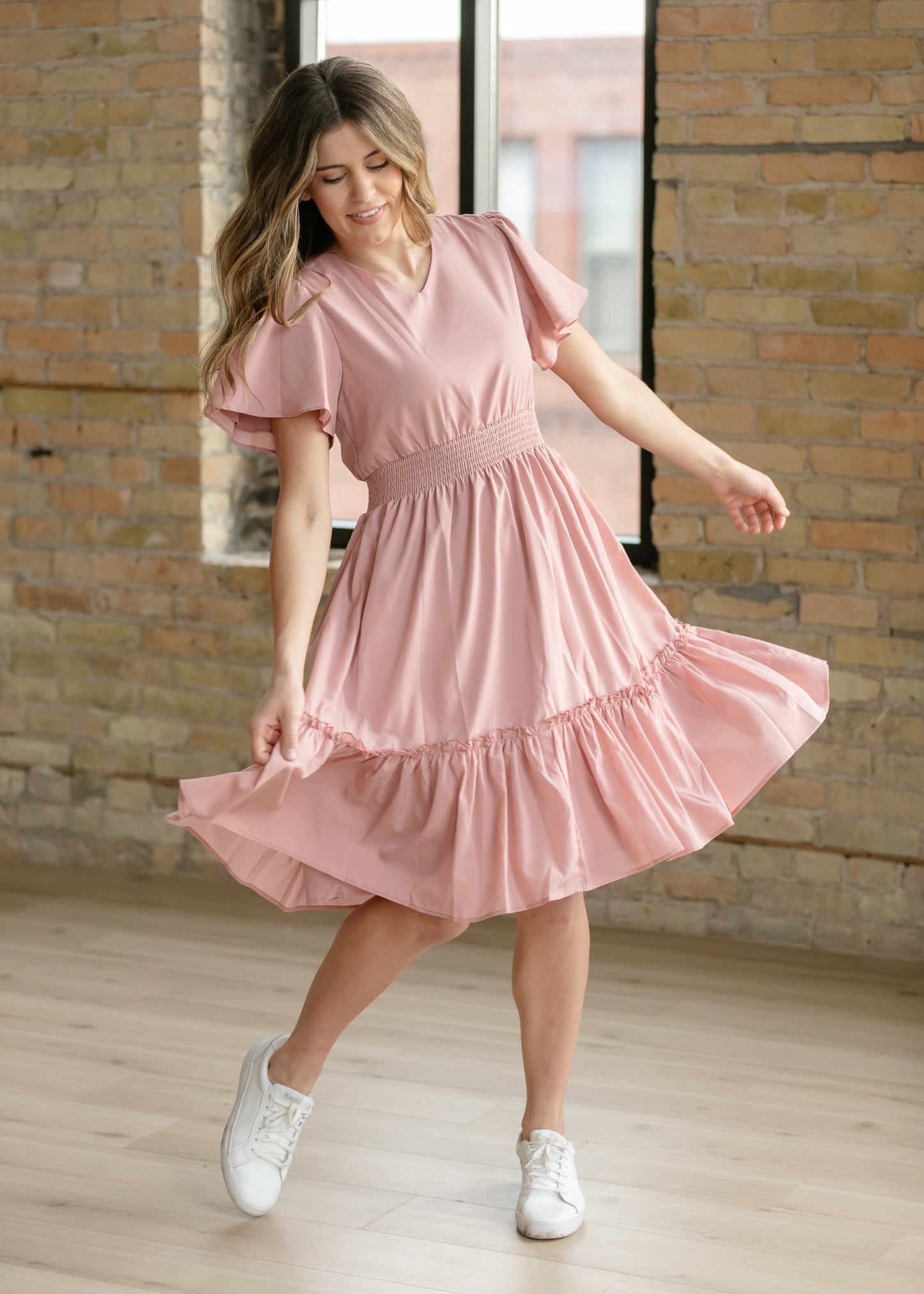 Sophie V-Neck Midi Dress