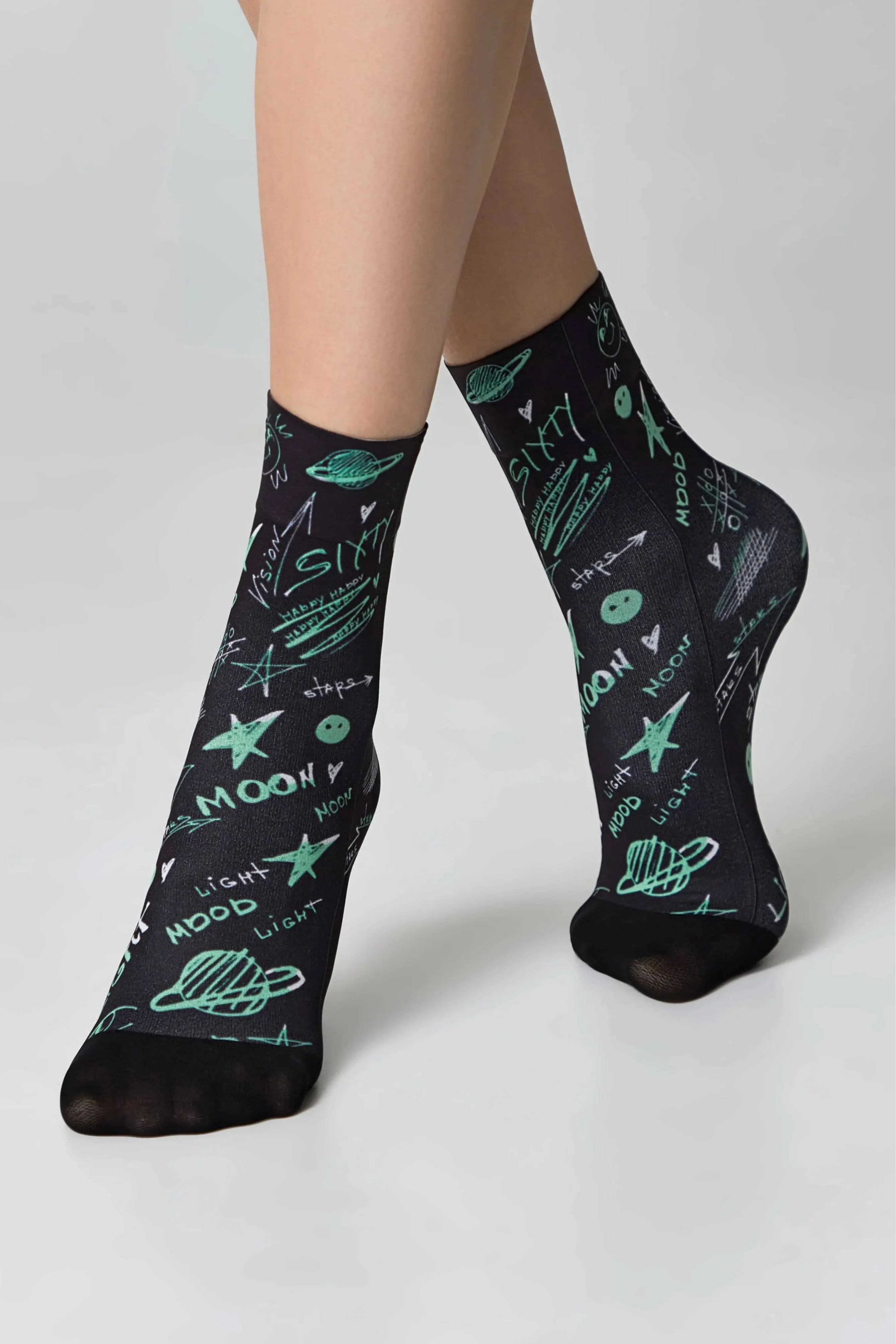 Dense Socks Conte Fantasy 913 - Moon Pattern Secondary image