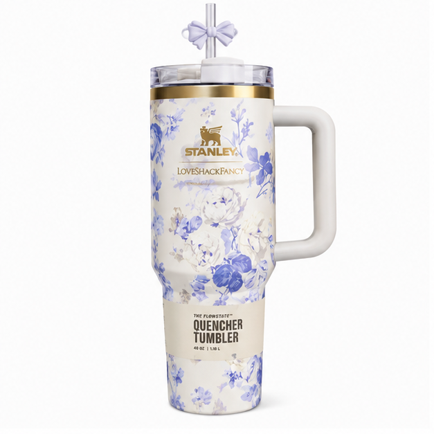 Stanley x LoveShackFancy Quencher H2.0 FlowState Tumbler 40 oz – Floral Edition