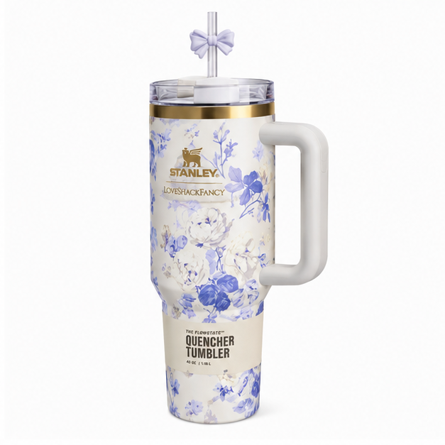 Stanley x LoveShackFancy Quencher H2.0 FlowState Tumbler 40 oz – Floral Edition