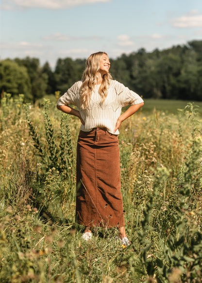 Stella Denim Maxi Skirt