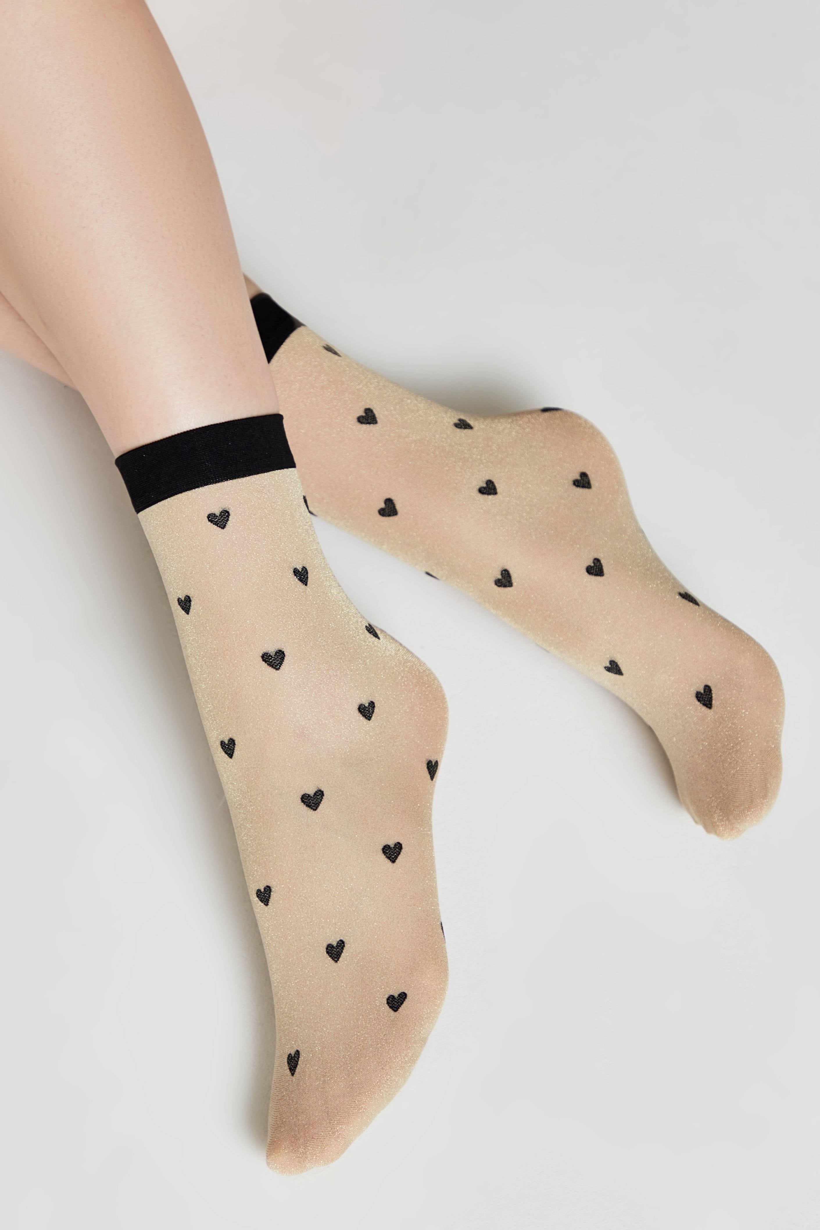 Shimmering Socks Conte Fantasy - "Hearts" Designs Main image