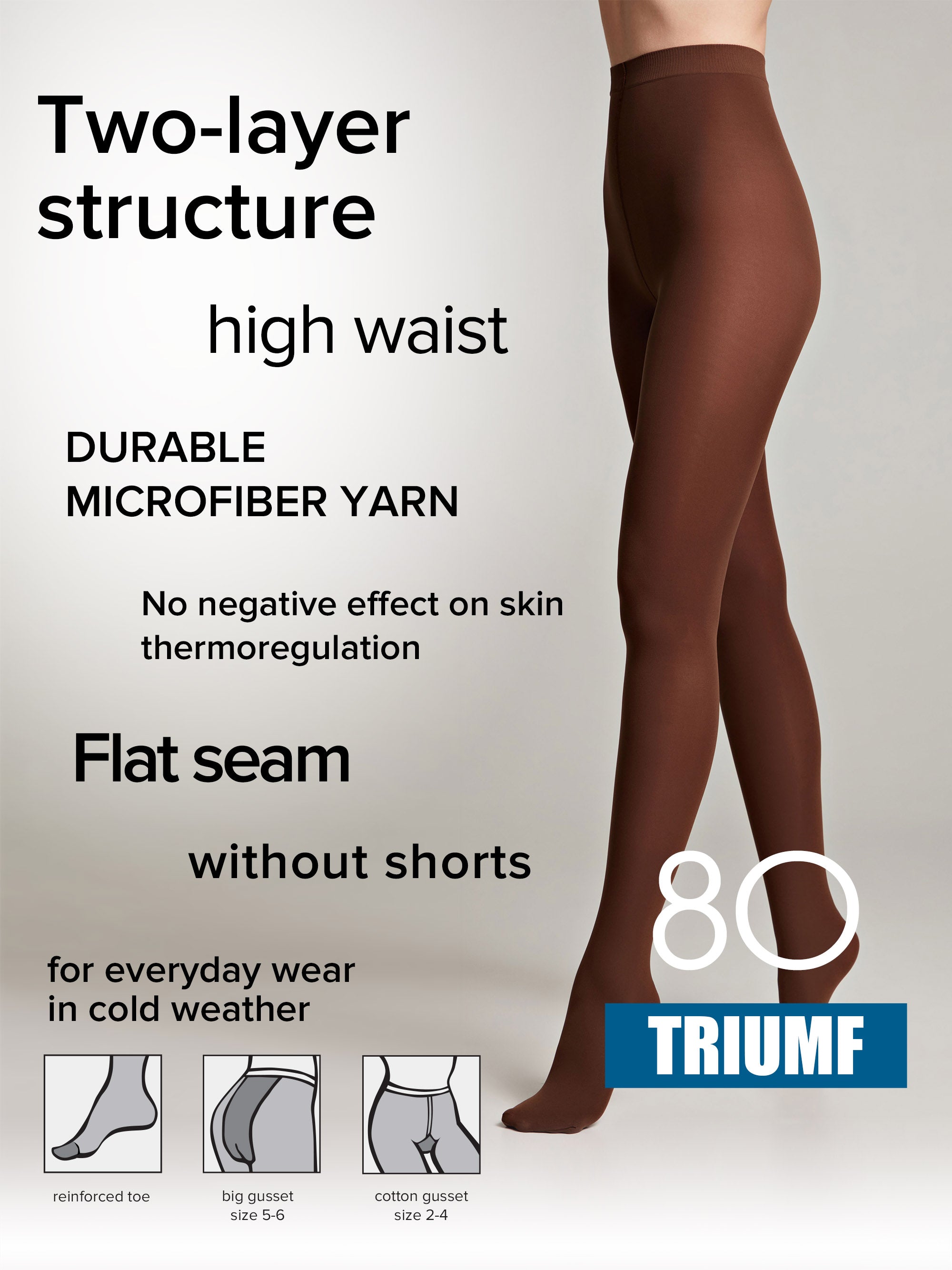 Tights Conte Triumf 80 Den - Opaque Microfiber Secondary image