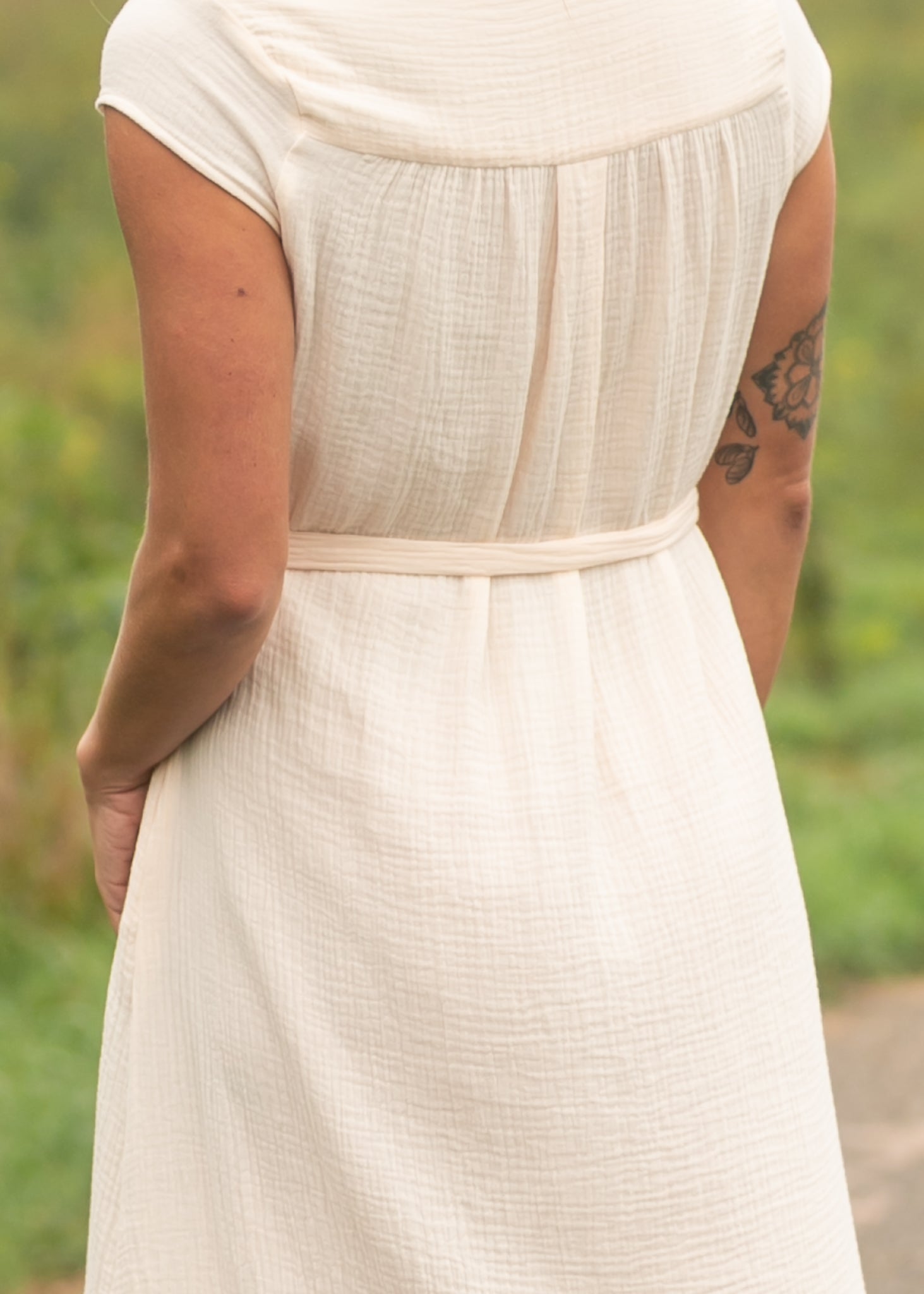 Willow Blush Pink Cotton Gauze Midi Dress - product image 10