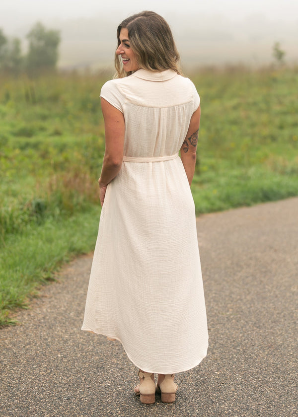 Willow Blush Pink Cotton Gauze Midi Dress - product image 9