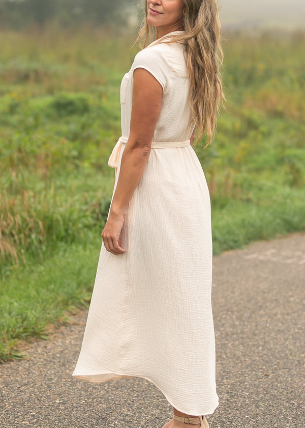 Willow Blush Pink Cotton Gauze Midi Dress - product image 12