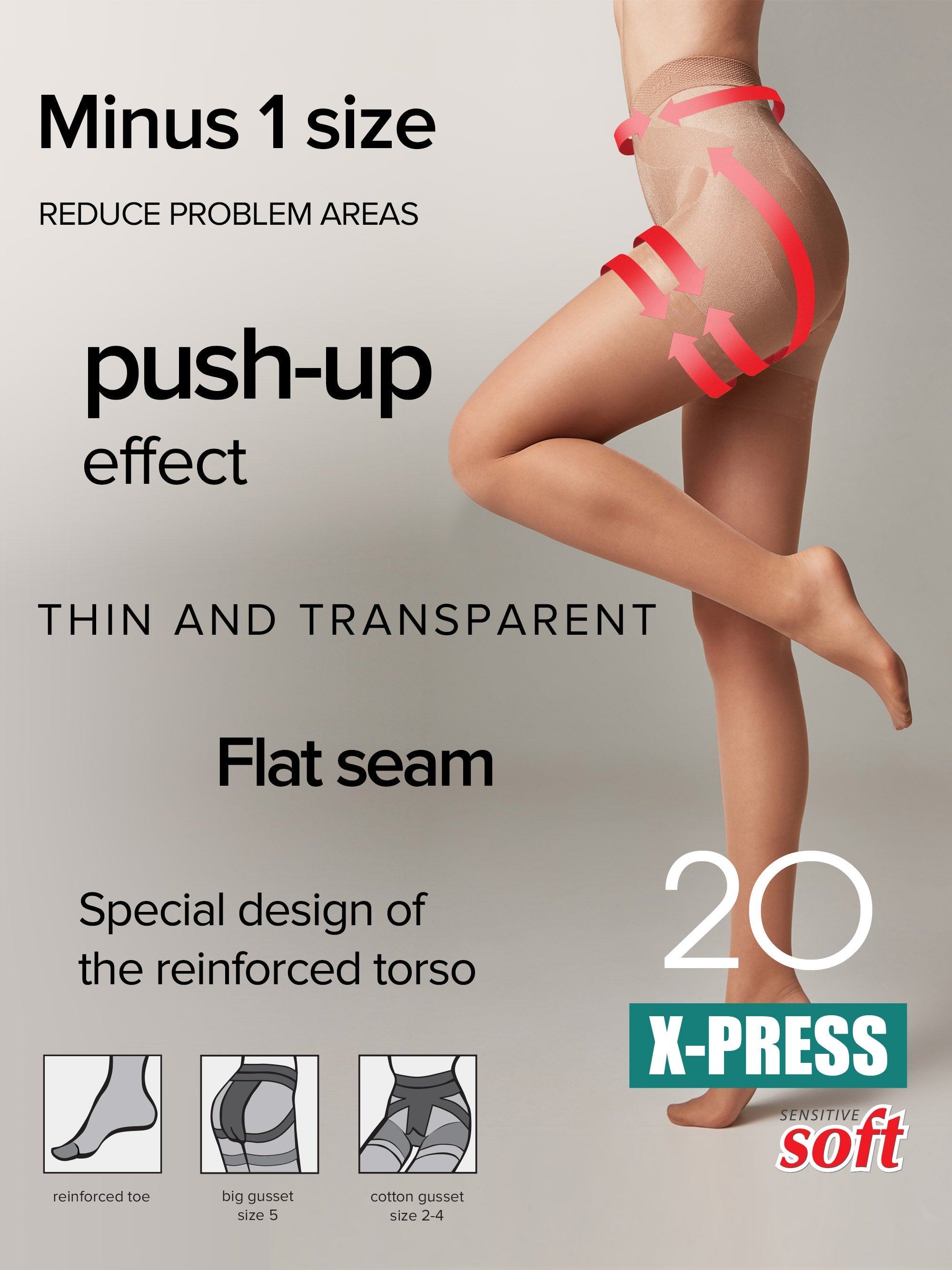 Tights Conte X-Press 20 Den - Body Shaping Secondary image