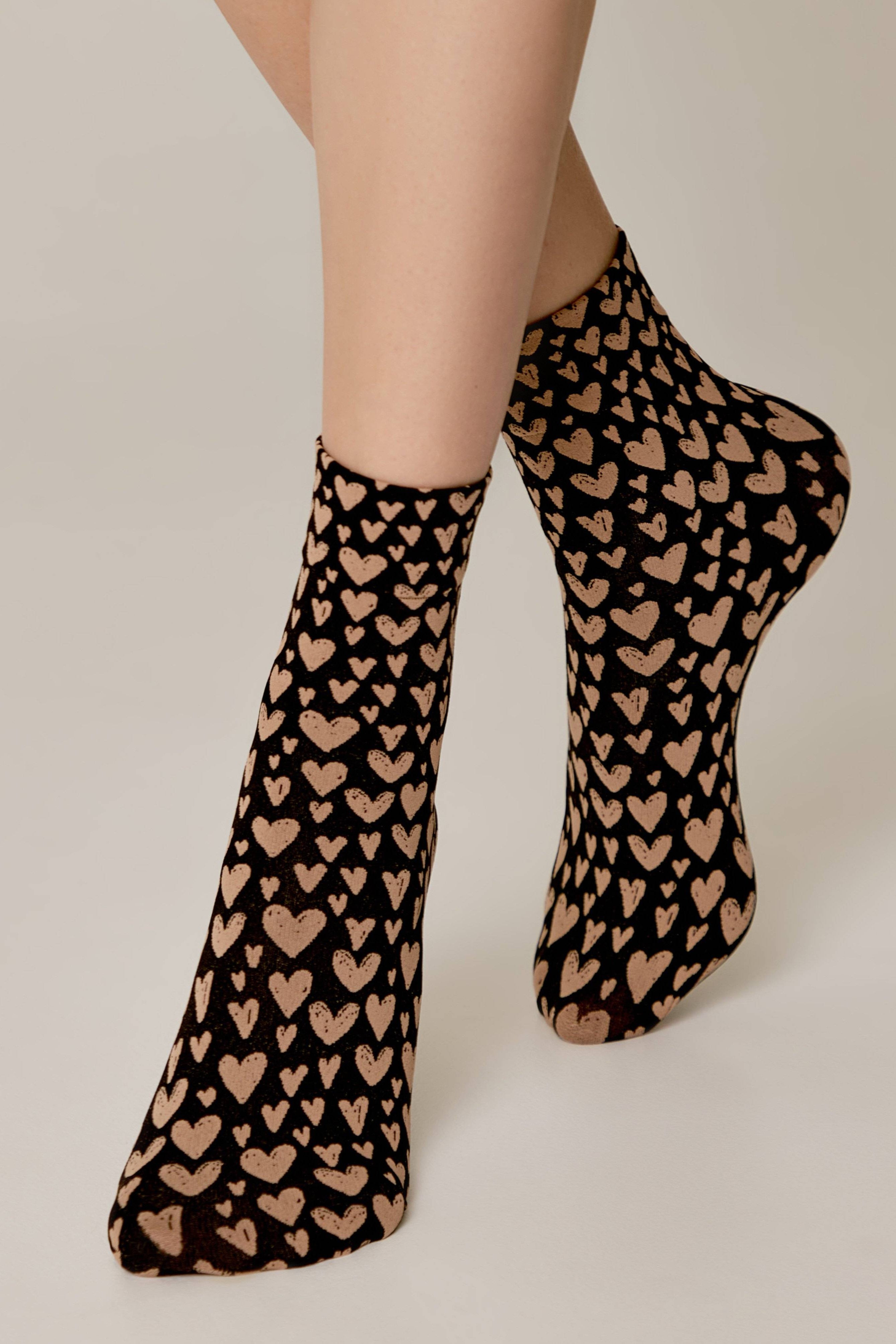 Socks Conte Fantasy - Heart Pattern Main image