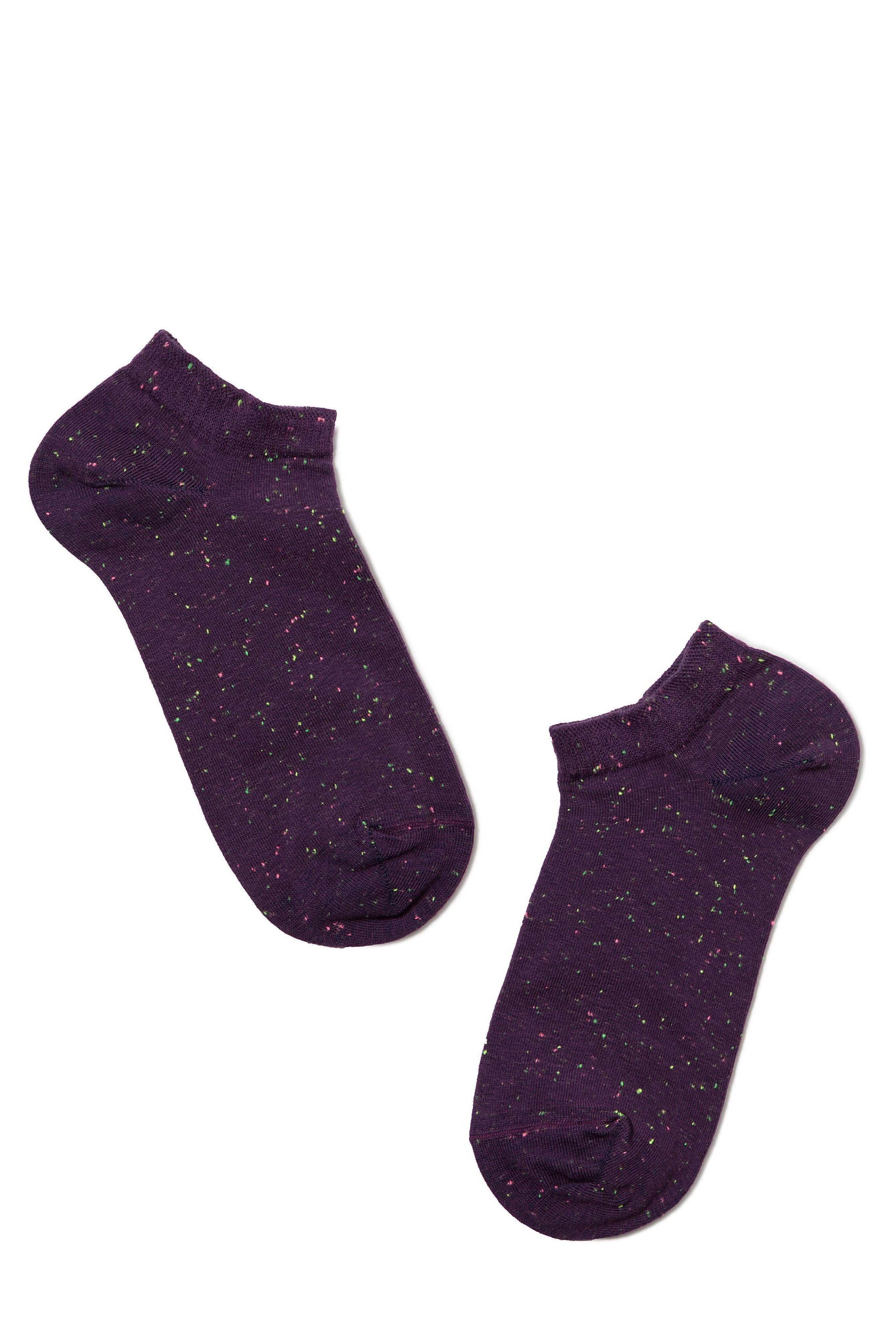 Cotton Ankle Socks Conte Active - 085 Knitted Colorful Pixels Secondary image