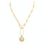 Zoe Lion Medallion Lariat