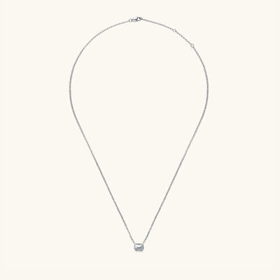 1 Carat Moissanite 925 Sterling Silver Pendant Necklace