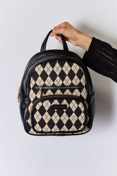 David Jones Printed PU Leather Backpack