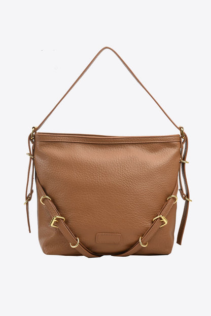 Large PU Leather Crossbody Bag - Shopiebay