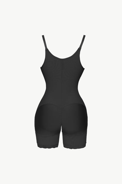 Full Size Side Zipper Under-Bust Shaping Bodysuit - Shopiebay