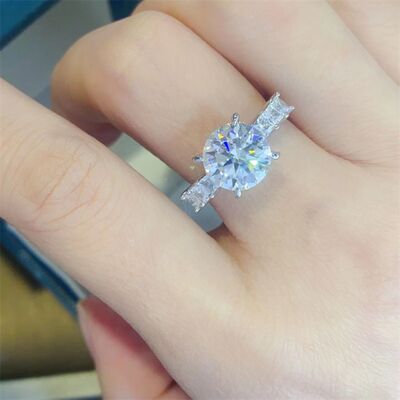 3 Carat Moissanite 925 Sterling Silver Ring