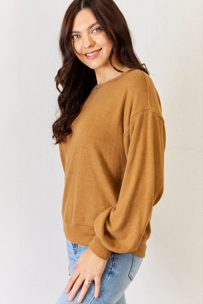 HYFVE Round Neck Long Sleeve Top