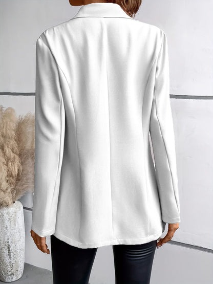 One-Button Long Sleeve Blazer - Shopiebay