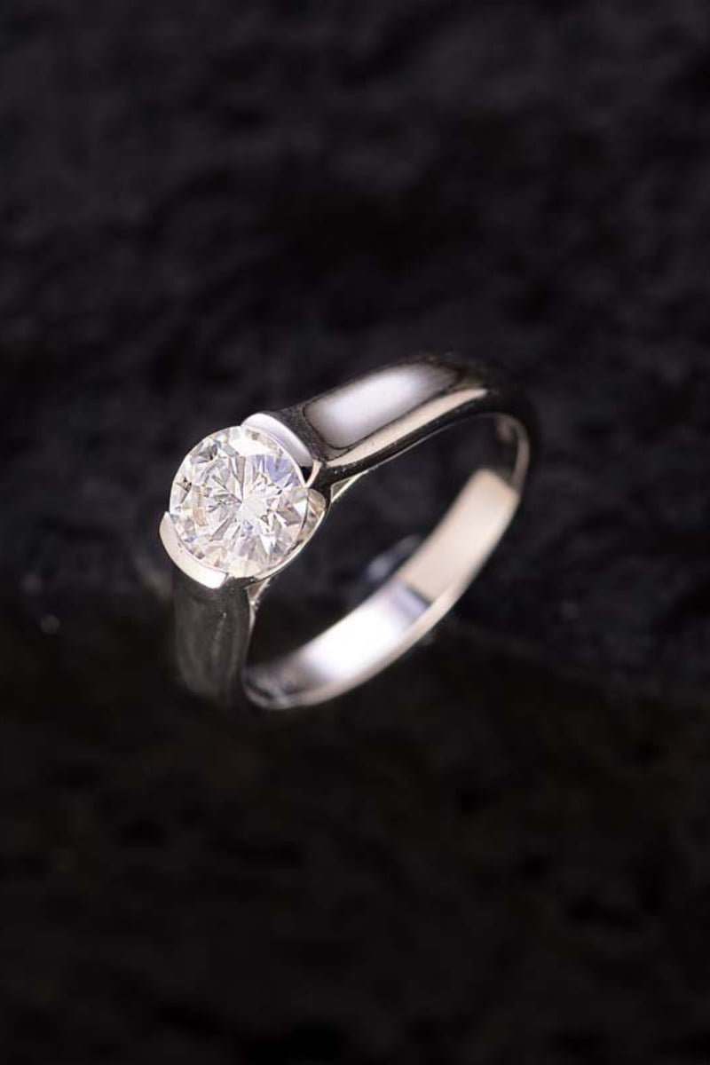 1.5 Carat Moissanite 925 Sterling Silver Ring